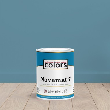 Сolors Novamat 7 латексна водорозчинна фарба для стін, що миється 0,9л